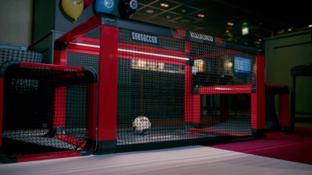 Home 6 Beatifully designed Subsoccer® table football game at corporate hire event