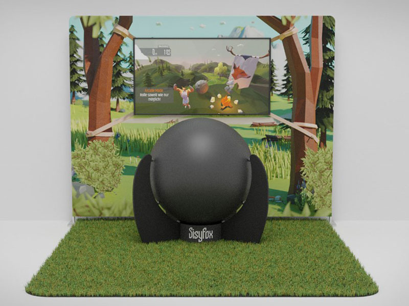 FoxBall (SisyFox) 8 Exergame equipment FoxBall aka SisyFox Physical Gaming platform supplied by Interactive Sports and Leisure for purchase or hire