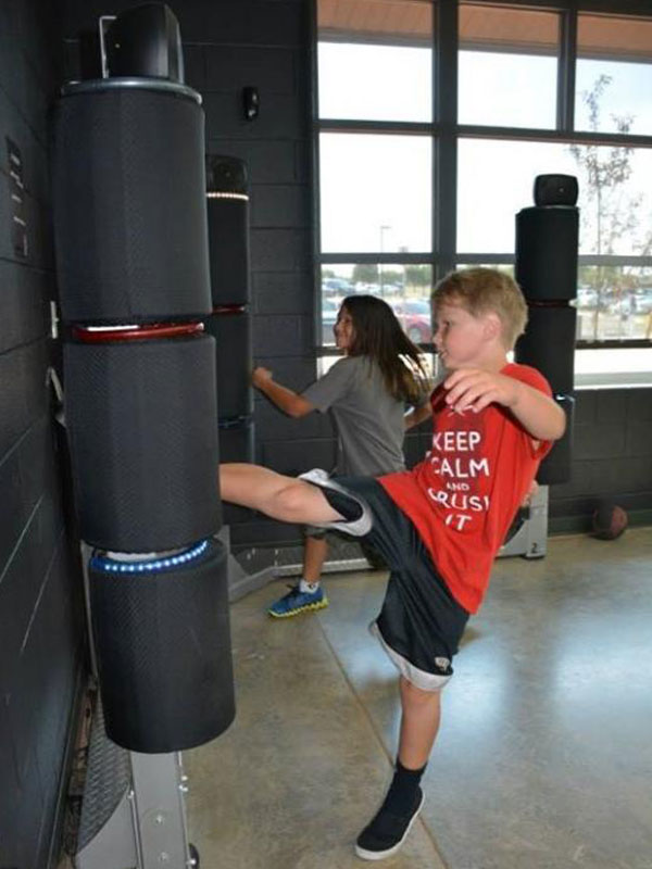 3 Kick 1 fit interactive 3 kick training system n06 young male female fitness c 6x8 1